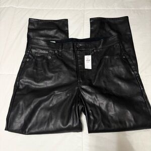 NEW Gap Faux Leather Straight Leg Pants